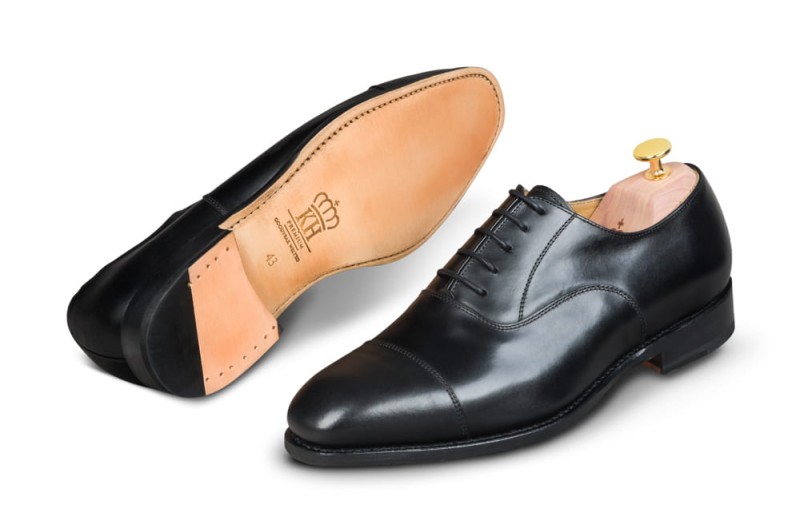 Czarne OXFORDY - Goodyear Welted