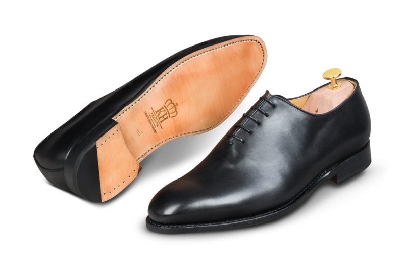Czarne LOTNIKI WHOLECUT - Goodyear Welted