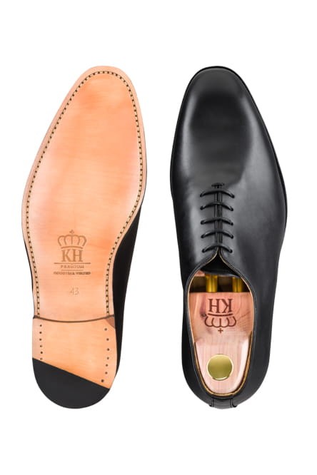 Czarne LOTNIKI WHOLECUT - Goodyear Welted
